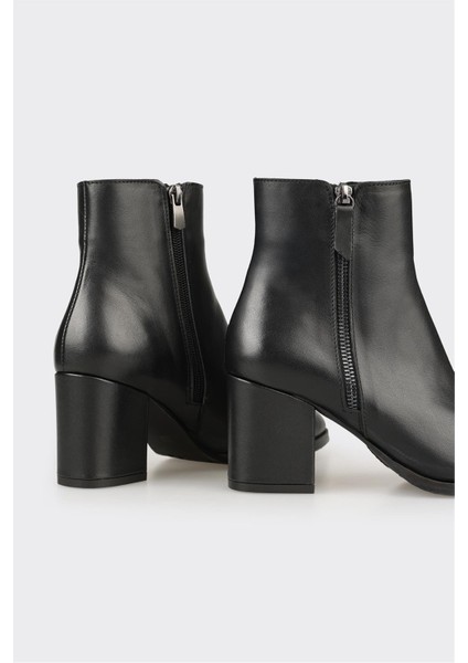 Siyah Deri Kadın Klasik Bot fırsatları