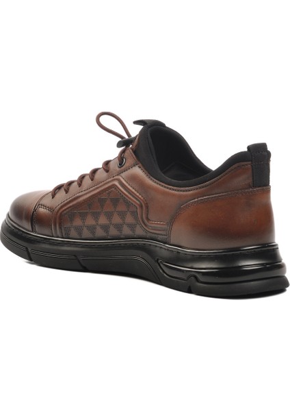 Kahve Hakiki Deri Erkek Günlük Ayakkabı 4K2530-2120 M fırsatları
