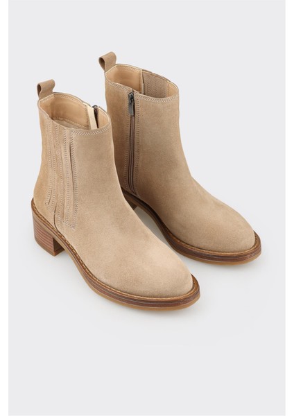 Vizon Deri Kadın Topuklu Bot fiyatları