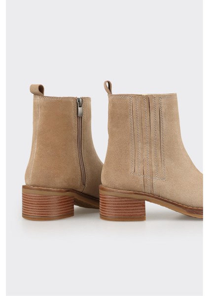 Vizon Deri Kadın Topuklu Bot fırsatları