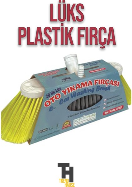 Plastik Otomobil Yıkama Fırçası Sapsız Lüks Kutulu