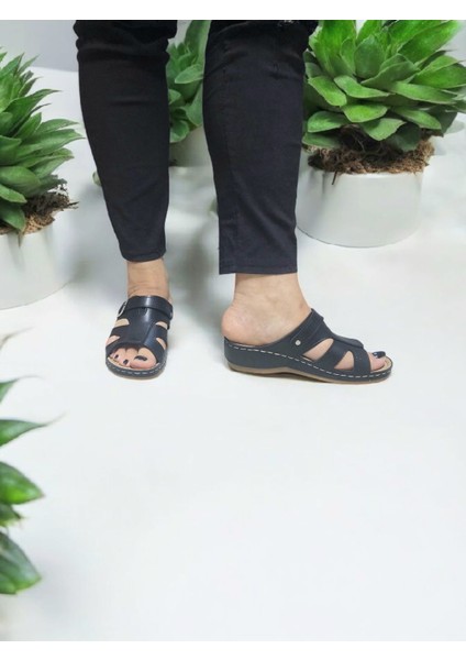 Kadın Topuk Dikeni Jelli Tokalı Taraklı Ayak Uyumlu Lastikli Ev Dışarı Terlik fırsatları