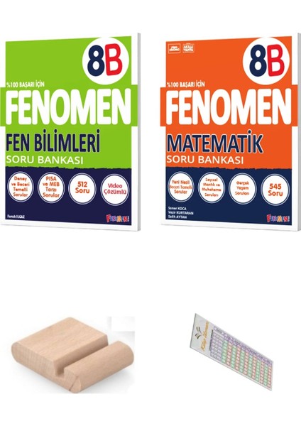 8.sınıf 8 B Matematik Fen Soru Bankası 2025-2026 +Çözüm Ayracı+Telefon Tutucu