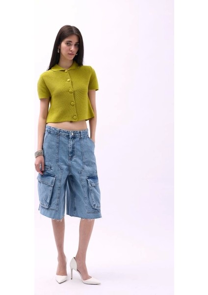 Bebe Yaka Düğmeli Bluz modelleri