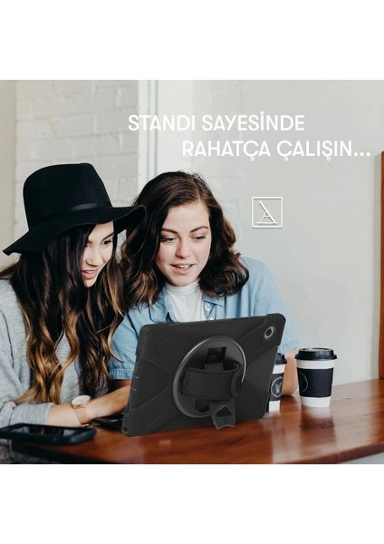 Newface Samsung Galaxy Tab A9 Plus Kılıf Amazing Tablet Kapak - Siyah indirimleri