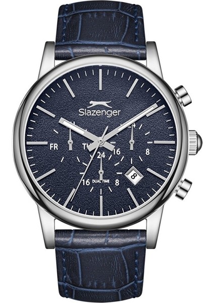 SL.09.2481.2.01 Lacivert Deri Kordon Erkek Kol Saati