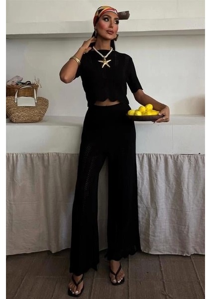 Triko Bluz Pantolon Ikili Takım 10084-025 modelleri