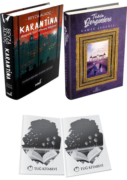 Tablo Gezginleri 2 Ciltli ve Karantina 2 Ciltli Beyza Alkoç 2li Set + Hediyeli