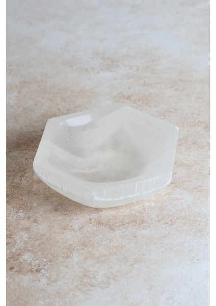 Selenit Doğal Taş Tabak