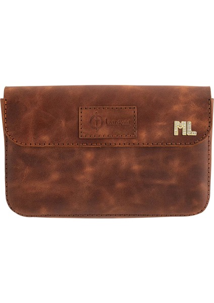 Isme Özel Çıtçıtlı Küçük El Çantası - %100 Rainbow Deri - AC14001 - Kahverengi fırsatları