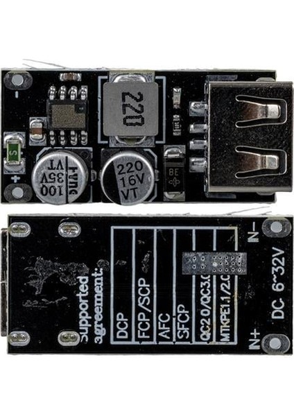 USB Dc Step Down Modül Telefon Şarj 12V24V To Q.c3.0