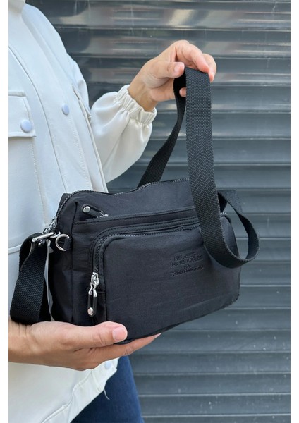 Ithal Klinkır Kumaş Unisex Omuz Çantası