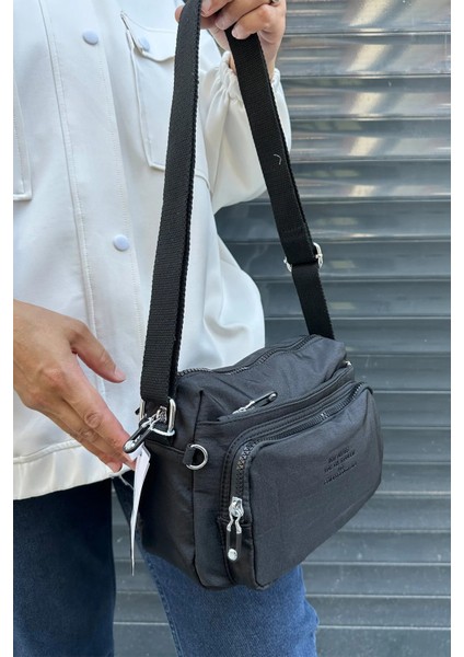 Ithal Klinkır Kumaş Unisex Omuz Çantası