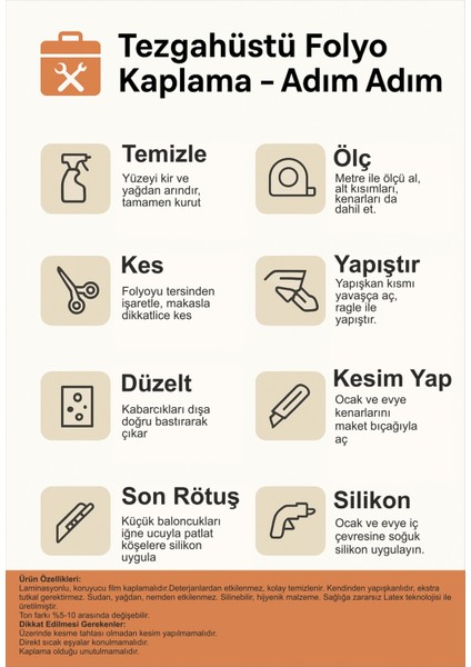 Ahşap Görünümlü Kendinden Yapışkanlı Tezgah ve Dolap Kaplama Folyosu 70X100 cm modelleri