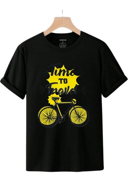 Bisiklet Baskılı T-Shirt