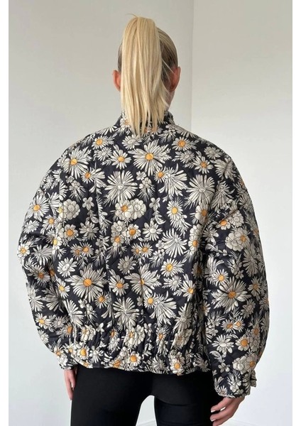 Desenli Papatya Desen Mont modelleri