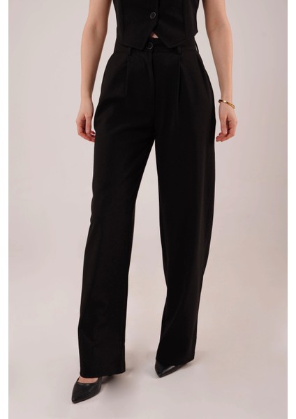 Premium Model Oturtmalı Siyah Pantolon fiyatları