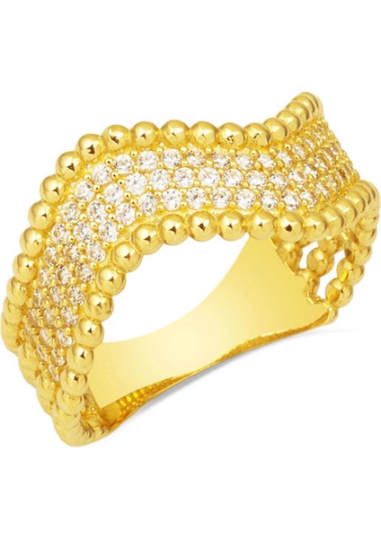 Kıvrımlı Suyolu 14 Ayar Altın Yüzük