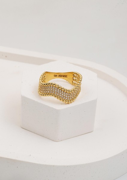 Kıvrımlı Suyolu 14 Ayar Altın Yüzük fırsatları