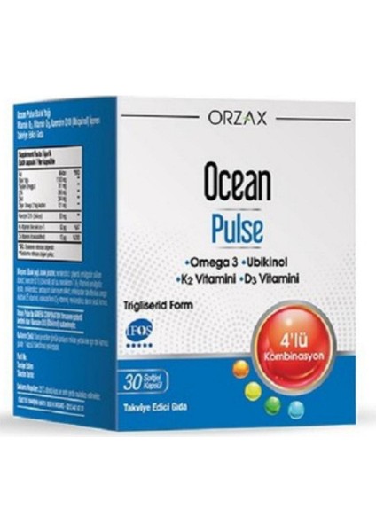 Pulse Balık Yağı 30 Kapsül