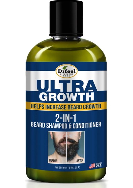 Ultra Growth 2’si 1 Arada Sakal Şampuanı ve Saç Kremi 355ML