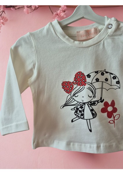 4'lü Yağmurluklu Boyundan Asmalı Ayıcıklı Kız Bebek Takımı modelleri