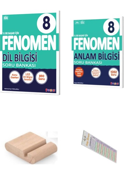 8.sınıf Dil Bilgisi + Anlam Bilgisi Soru Bankası 2025-2026 +Çözüm Ayracı+Telefon Tutucu