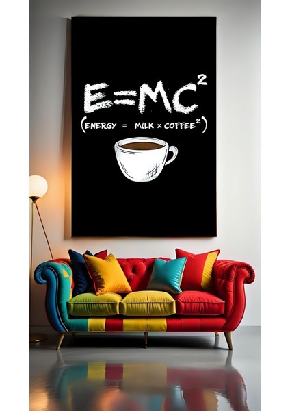 Kahve Portre V Ev Duvar Salon Güzellik Salonu Ofis Dükkan Dekarasyon Kanvas Tablo