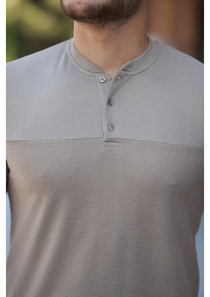 Erkek Hakim Yakalı Kısa Kollu Pamuklu T-Shirt modelleri