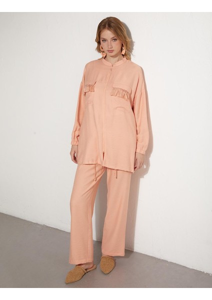 Püsküllü Ikili Takım-Şeftali indirimleri