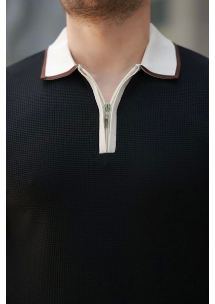 Erkek Renkli Yaka Kısa Kollu Tişört modelleri