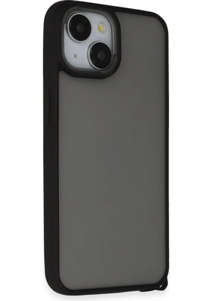 Newface iPhone 15 Kılıf Elegant Kapak - Siyah