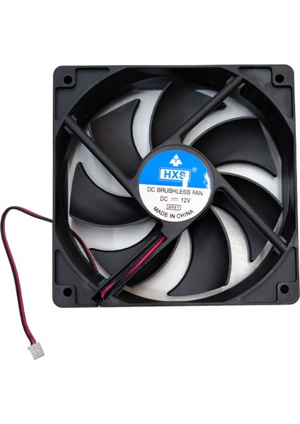 12CM 12V 2 Pinli Kasa Fanı Dc 12V 12CMX12CMX2.5CM 2 Pinli Fan
