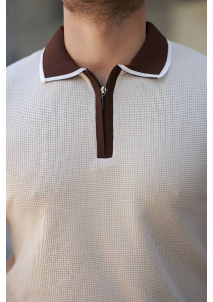 Erkek Renkli Yaka Kısa Kollu Tişört modelleri