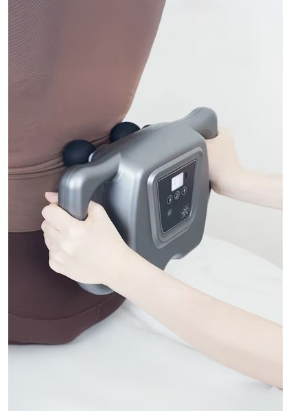 8 Başlıklı Şarjlı Isıtmalı Masaj Aleti