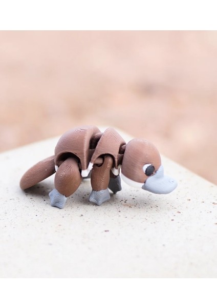 Modelerman Plodding Platypus – Kahverengi/gri Renkli 3D Baskı Hareketli Ornitorenk Figür, Eklemli Fidget Oyuncak, Koleksiyonluk Masaüstü Dekor, Çocuklar Için Eğlenceli Oyuncak & Anahtarlık fırsatları