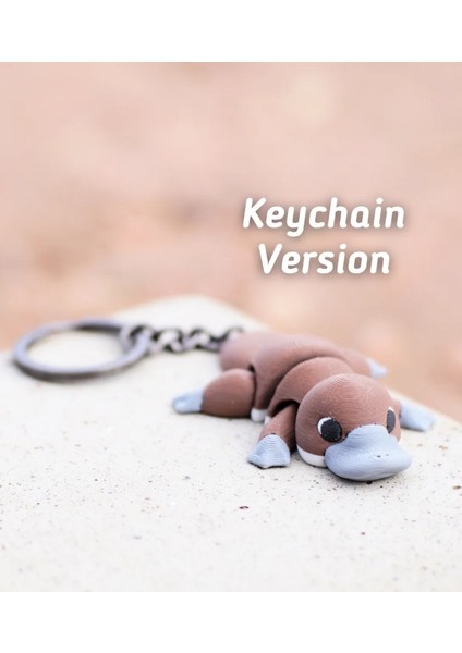 Modelerman Plodding Platypus – Kahverengi/gri Renkli 3D Baskı Hareketli Ornitorenk Figür, Eklemli Fidget Oyuncak, Koleksiyonluk Masaüstü Dekor, Çocuklar Için Eğlenceli Oyuncak & Anahtarlık indirimleri