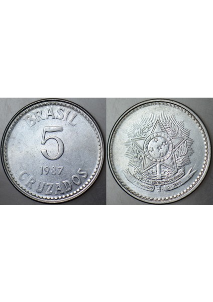 Brezilya 5 Cruzado 1987.