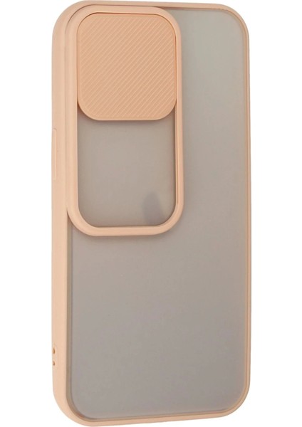 Newface iPhone 13 Pro Kılıf Palm Buzlu Kamera Sürgülü Silikon - Pembe fiyatları