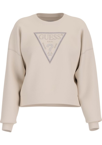 Kadın Rachele Logolu Sweatshirt - Krem