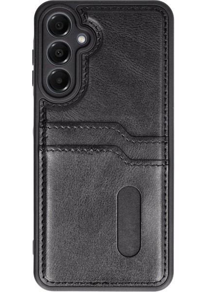 Newface Samsung Galaxy A55 5g Kılıf Sara Kartvizitli Deri Kılıf - Siyah fiyatları