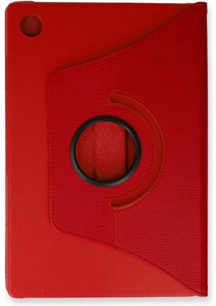 Newface Samsung Galaxy Tab A9 Kılıf 360 Tablet Deri Kılıf - Kırmızı