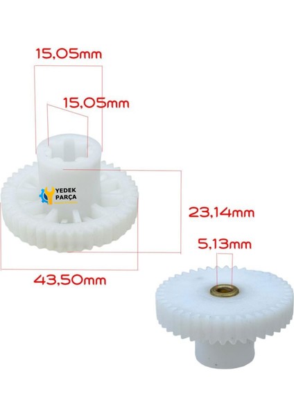 Philips Uyumlu Viva Collection HR1337 Blender Hazne Kapağı Büyük Bıçak Dişlisi (Çıkış Dişlisi) fiyatları