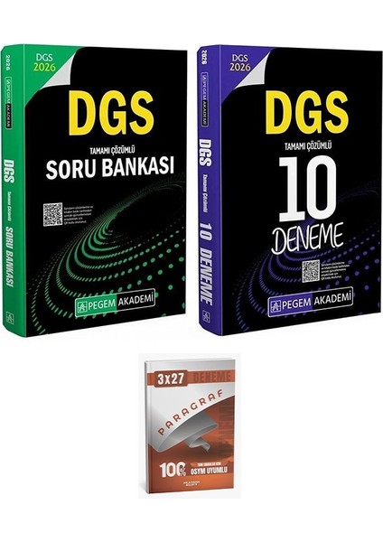 Pegem 2026 Dgs Soru Bankası + 10 Deneme 2 Li Set Anlakazan Paragraf
