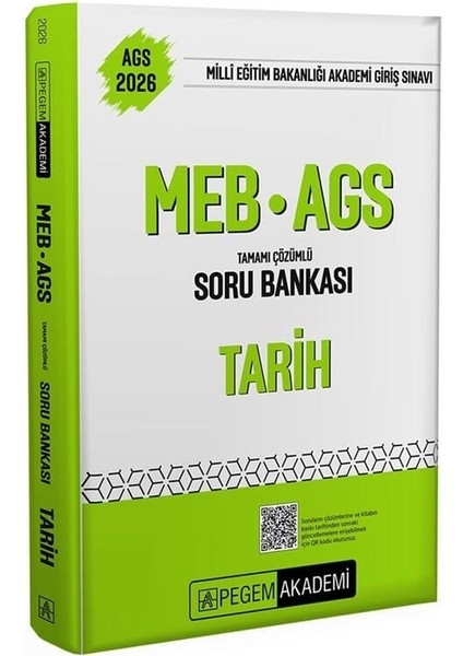 Pegem 2026 Meb-Ags Tarih Soru Bankası Çözümlü Pegem Akademi Yayınları