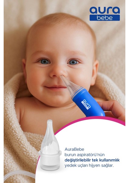 Mega Paket Burun Aspiratörü, 10 Adet Aspiratör Yedek Uç ve Burun Temizleme Yıkama Enjektörü modelleri