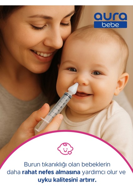 Mega Paket Burun Aspiratörü, 10 Adet Aspiratör Yedek Uç ve Burun Temizleme Yıkama Enjektörü fırsatları