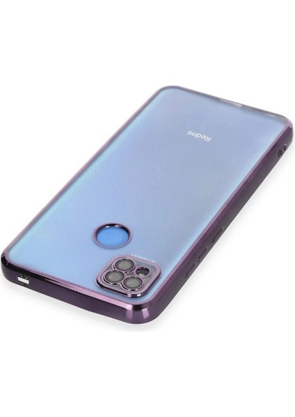 Newface Xiaomi Redmi 9c Kılıf Razer Lensli Silikon - Mor modelleri