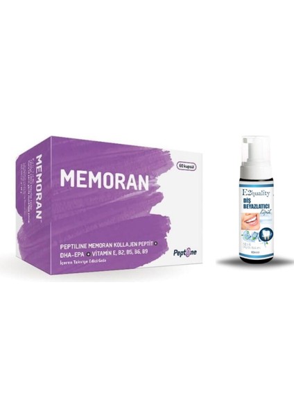 Memoran 60 Kapsül + Hediye Diş Beyazlatıcı Köpük
