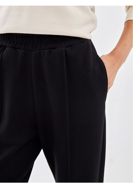 Lcw Vision Siyah Beli Lastikli Kadın Jogger Eşofman Altı modelleri
